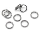 6mm split rings, 50 Gunmetal Split Rings, 6mm Double Loops Split Rings Open Jump Rings, gunmetal keyrings, 6mm jump rings, jum0172