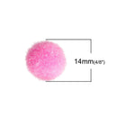 10 OIL DIFFUSER Puff Balls, Pink Fiber Balls Fits 14-20mm Mexican Angel Caller Wish Box Essential Oil Perfume Diffuser, cft0027