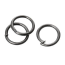 50 Gunmetal Open Jump Rings, 6mm, 21 gauge, jum0180