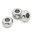 5mm STAINLESS STEEL Metal Rondelle Spacer Beads, 100 beads, bme0313b