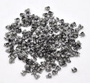 100 pcs Gunmetal Calottes End Crimps Beads Ball Chain Connector Clasp, clam shell ball bead chain clap, (Fits 2mm Ball Chain)  fin0575