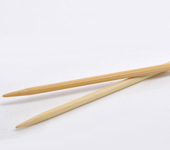 Pair of Bamboo Knitting Needles, US Size 4, 3.5mm, 13" long knt0133