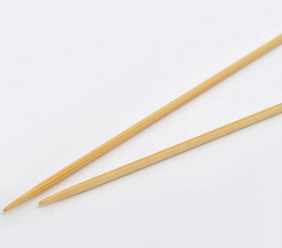 Pair of Bamboo Knitting Needles, US Size 1, UK Size 13, 2.25mm, 13" long knt0135