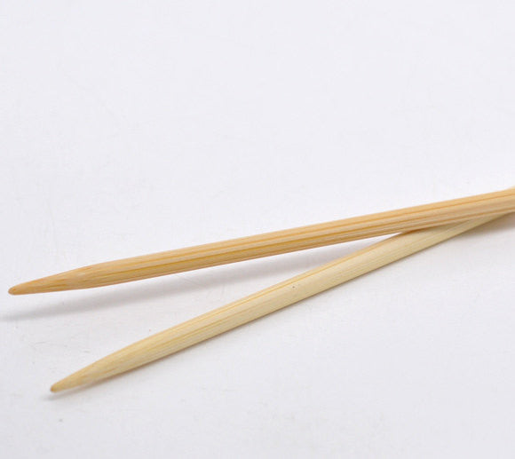 Pair of Bamboo Knitting Needles, US Size 5, UK Size 9, 3.75mm, 13" long knt0136