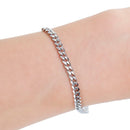 5 STAINLESS STEEL Curb Link Chain Bracelet Blanks with Lobster Clasp, 8.5" long links are 5mm x 3.5mm, fch0506