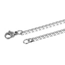 5 STAINLESS STEEL Curb Link Chain Bracelet Blanks with Lobster Clasp, 8.5" long links are 5mm x 3.5mm, fch0506
