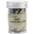 BLACK Crushed Glass Glitter, Stampendous Frantage, 1.4 oz. jar, for ICE Resin, Scrapbook Embellishment, Mixed Media, cft0037