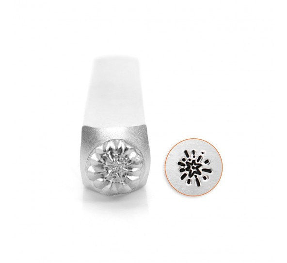 FIREWORKS STAR Metal Stamp, 6mm Design Stamp, ImpressArt Metal Design Stamp, tol0609