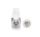 HEART FLAG Metal Stamp, 6mm Design Stamp, ImpressArt Metal Design Stamp, tol0610