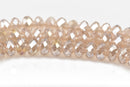 6mm Rondelle Crystal Beads, Faceted SILK AB Transparent Glass Crystal Beads, 100 beads, bgl1566