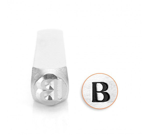 ImpressArt Metal Design Stamp,  6mm B BETA Greek Letter tol0624