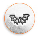 BAT Metal Design Stamp, Halloween Stamp, Vampire Bat Stamp, 6mm, ImpressArt, outline stamps, tol0629