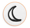 CRESCENT MOON Metal Design Stamp, 6mm, ImpressArt, outline stamps, tol0627
