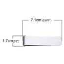 5 Stainless Steel MONEY CLIP Blanks, double sided money clips, slightly brushed finish, 2-3/4" x 5/8" msb0357
