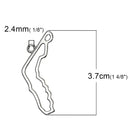 5 Silver FLORIDA Charm Pendants, Outline State Travel Charm Pendants, 37x31mm, chs2490