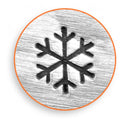 ImpressArt Metal Design Stamp,  6mm LARGE SNOWFLAKE  tol0068