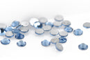 LIGHT SAPPHIRE BLUE Crystal Flat Back Rhinestones, Machine Cut High Quality Glass Crystals, size ss4, 1.5mm, pp9, 1440 pcs, 10 gross cry0150
