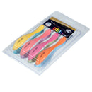 Set of 8 Aluminum Crochet Hooks, with curvy ergonomic soft flexible grips, sizes 2.5mm through 6.0mm (size 10/J), tol0661