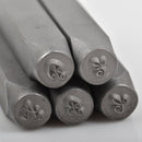 4mm SPIRAL FONT Uppercase Alphabet Stamp Set, Fancy Font Metal Stamping Set, Letter Monogram Stamping Kit, storage pouch, tol0632