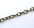 5 meters Antique Bronze Cable Chain, Oval Links are 5x3.5mm unsoldered, bulk chain, fch0470