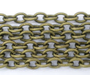 5 meters Antique Bronze Cable Chain, Oval Links are 5x3.5mm unsoldered, bulk chain, fch0470