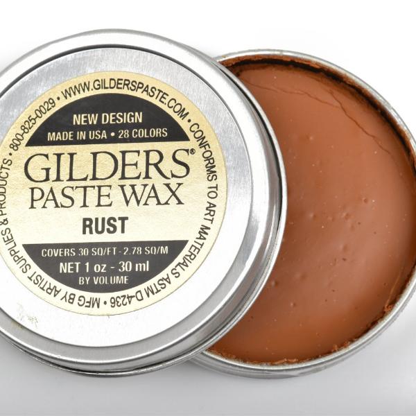 RUST Gilders Paste, Wax Patina Paint,  Wax Gilders Paste, 1 oz, 30ml, pnt0020