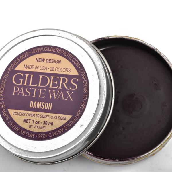 DAMSON DARK PURPLE Gilders Paste, Wax Patina Paint, Wax Gilders Paste, 1 oz, 30ml, pnt0026