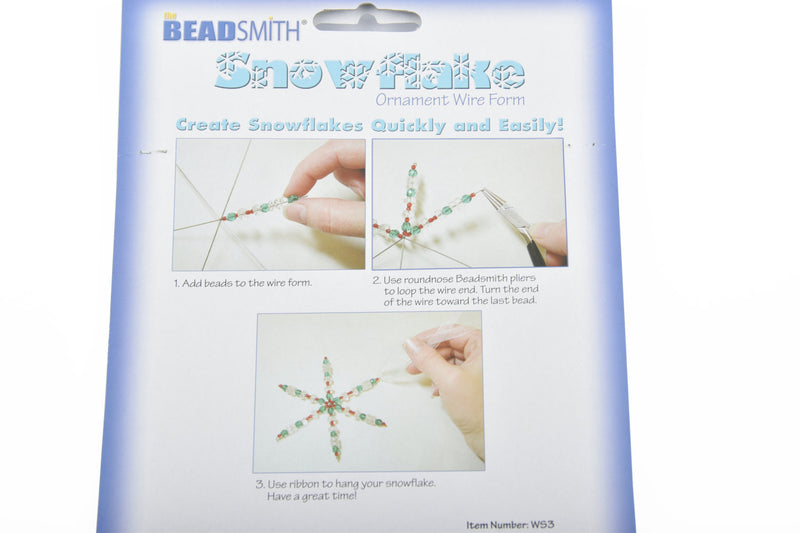 4 WIRE SNOWFLAKE ORNAMENT Blanks, 9" wide, cft0045