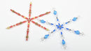 7 WIRE SNOWFLAKE ORNAMENT Blanks, 4.5" wide cft0046
