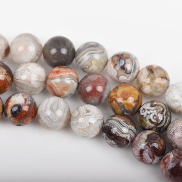 8mm PAINTED DESERT AGATE Round Beads, Natural Gemstone, full strand, 50 beads, gag0281