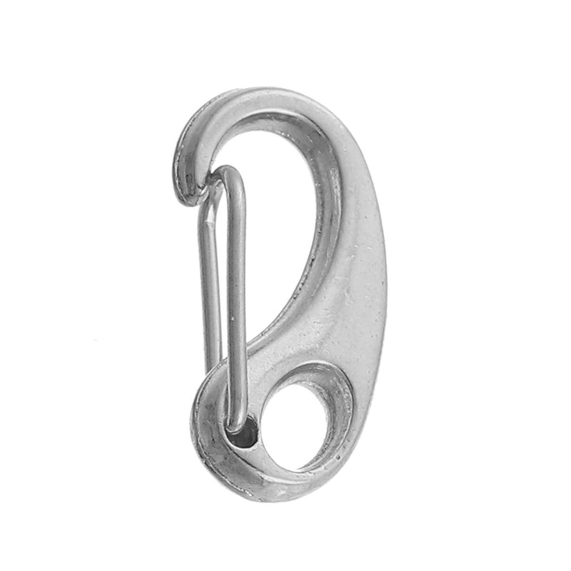 10 Silver Tone Metal Lobster Lever Clasps for Key Rings, Jewelry, Crafts, 22mm long, fcl0202