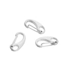 5 Silver Plated Metal Lobster Lever Clasps for Key Rings, Jewelry, Crafts, 25mm long, fcl0204