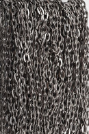 1 yard (3 feet) Gunmetal Oval Link Chain, Flat Oval Links are 6x3.5mm, fch0501