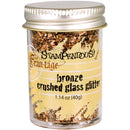 BRONZE Crushed Glass Glitter, Stampendous Frantage, 1.4 oz. jar, for ICE Resin, Scrapbook Embellishment, Mixed Media, cft0050