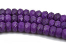 12mm PURPLE Howlite FACETED Rondelle Beads, trade beads, full strand, about 54 beads, how0604