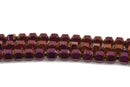 3mm Shiny Purple Iris HEMATITE HEXAGON Beads, Titanium coated gemstone beads, full strand, 150 beads, ghe0130
