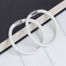 OFF WHITE CREAM Round Leather Single Wrap Bracelet Blanks, Magnet Clasp, 5mm Polyurethane Licorice Leather, 9" long cor0136