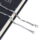 1 STAINLESS STEEL Box Chain Necklace with Lobster Clasp, 20" long 2.5mm links, fch0557