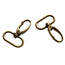 5 Bronze Tone Swivel Clasps for Key Rings, Dog Leashes, 46mm x 31mm, fin0643
