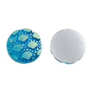 12mm DRAGON SCALE Cabochons, Round Resin Metallic, Turquoise Blue Green Rainbow AB iridescent, 10 pieces, 1/2" cab0528