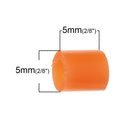 1000 FUSE BEADS Opaque Neon Tangerine Orange for Melting Beads Designs, 5x5mm Kid Crafts, pack of 1000, cft0063