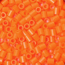 1000 FUSE BEADS Opaque Neon Tangerine Orange for Melting Beads Designs, 5x5mm Kid Crafts, pack of 1000, cft0063