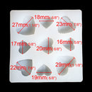 HEART RESIN MOLD, Silicone Mold to make heart shaped pendants, reusable, 3-5/8" square makes 9 heart shapes tol0693