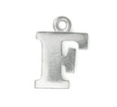 2 Letter F Pewter Stamping Blank Charms, Uppercase Alphabet Letter Charm, 3/4" tall msb0376