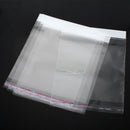100 Resealable Self-Sealing Bags, usable space 15x14cm, (7-7/8" x 5-1/2") bulk package cello bags, cellophane jewelry bags, bag0014