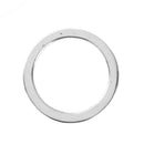 5 ROUND Bright Silver Tone Jewelry Connector Links, Metal Soldered Close Jump Rings, 38mm (1 1/2") chs2807