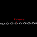 One Dozen (12) Silver Plated Lobster Clasp Cable Link Chain Necklaces 4x3mm, 18" fch0518