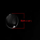 10 Clear Glass Oval Dome Cabochons, 40x30mm, for Pendants, Jewelry Making, Scrapbooking, cab0530