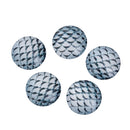 10 MERMAID Fish Scales Glass Dome Cabochons, Grey, Round Glass Dome Seals Cabochons, 10mm  (about 3/8" diameter), cab0516