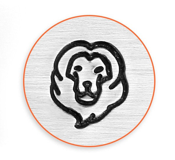 6mm LION HEAD Metal Stamp, ImpressArt Metal Design Stamp, metal stamping, tol0706